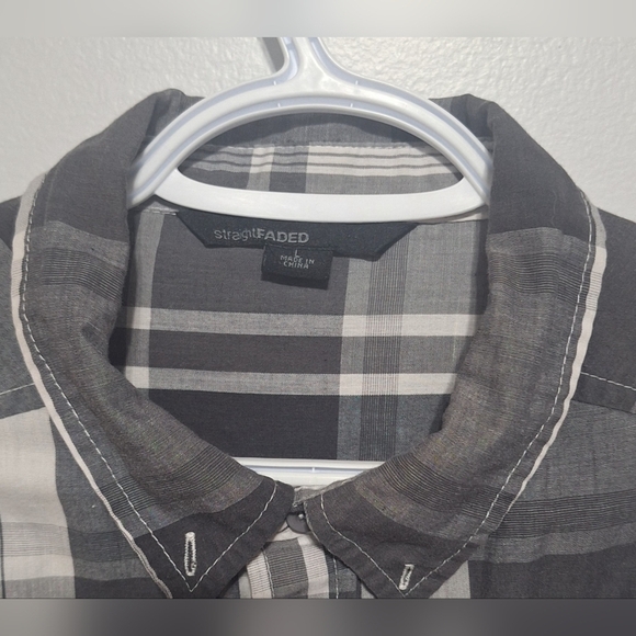 Lrg Men's Gray Plaid Shirt - Picture 2 of 2